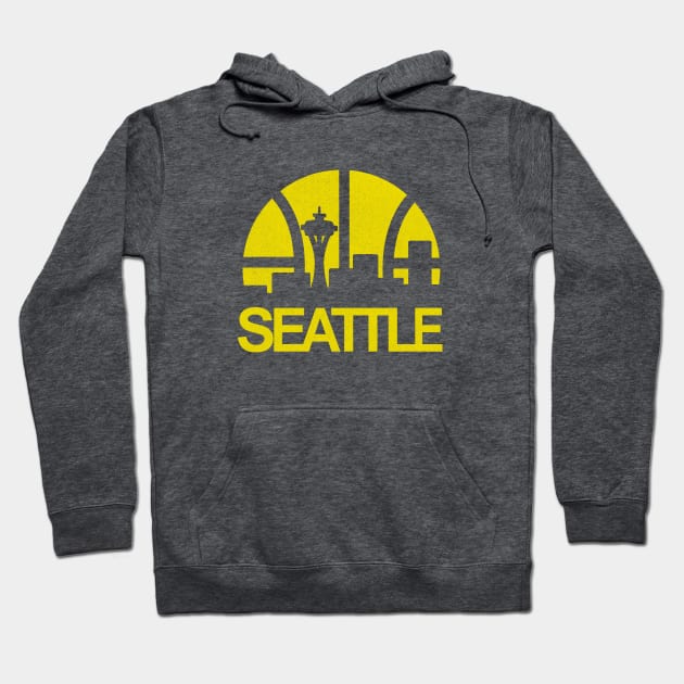 Iconic Seattle Supersonics Skyline Hoodie by LocalZonly
